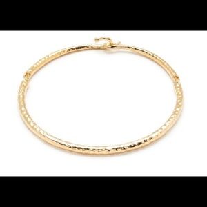 J. Crew Gold Hammered Choker